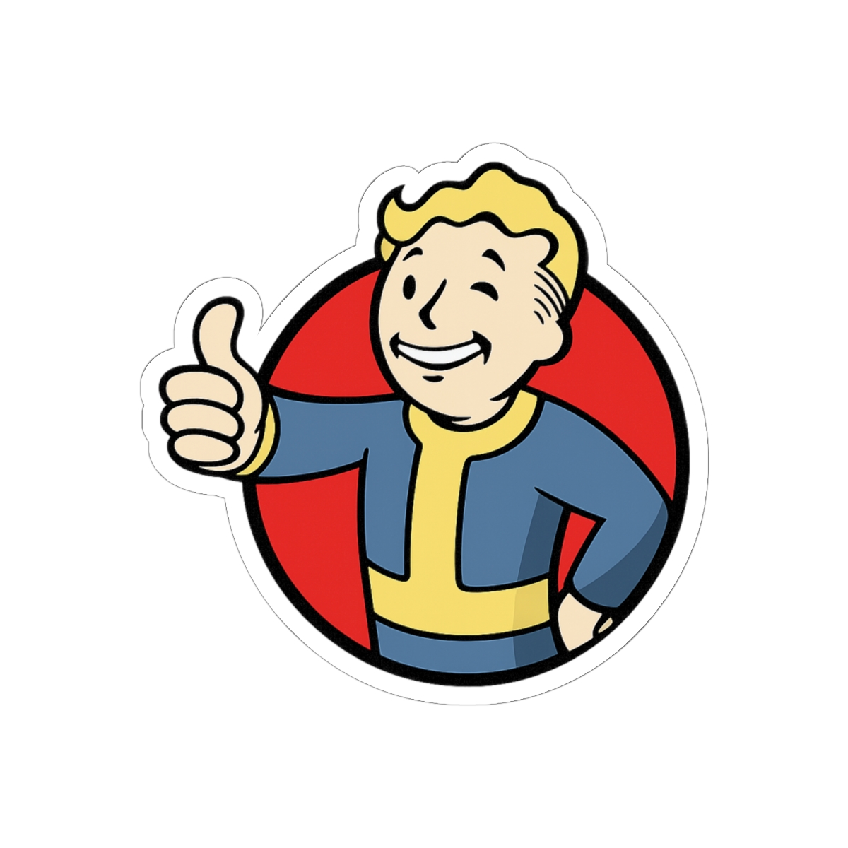 Thumbs Up Sticker | Bold Positive Vibes Vinyl Decal