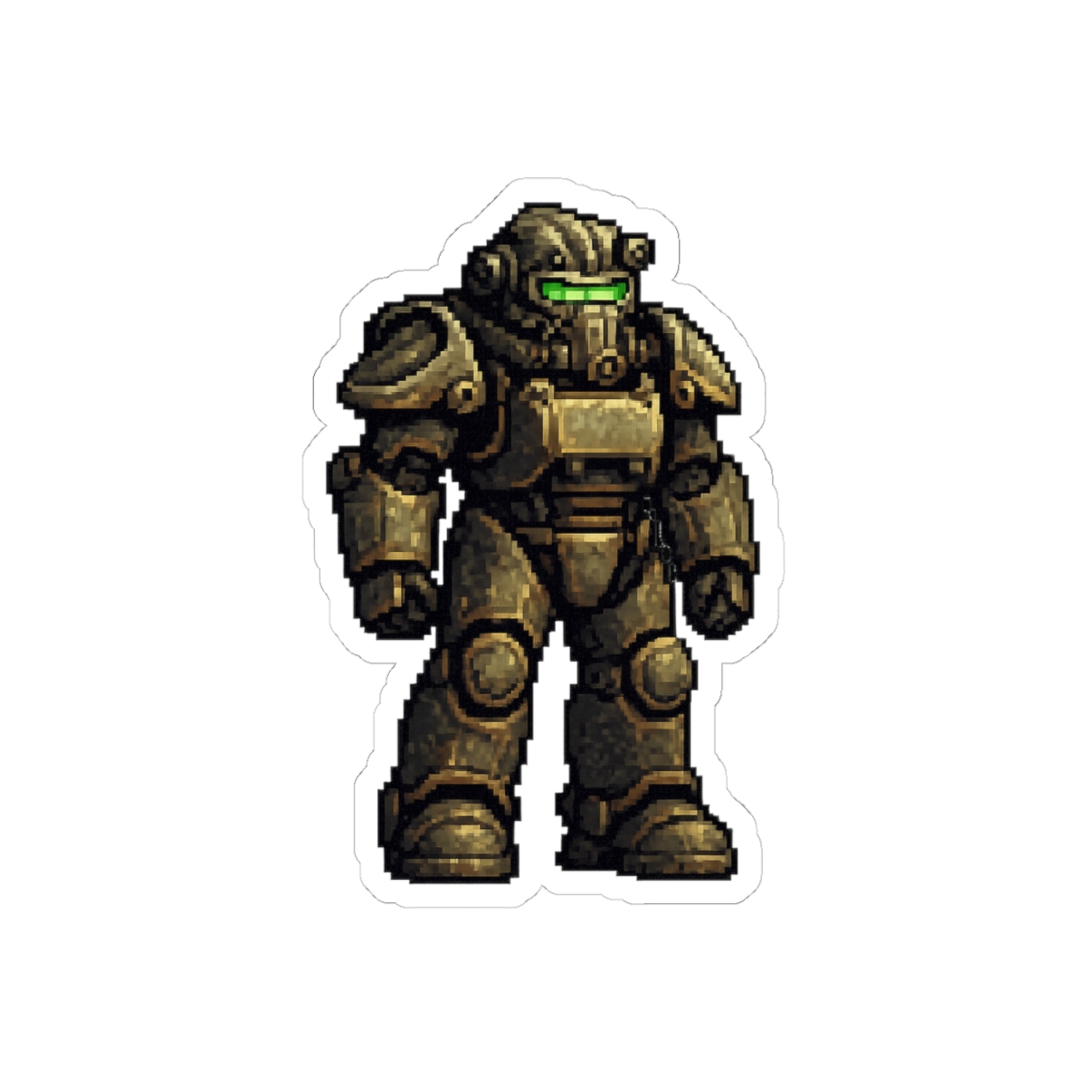 T-45 Power Armor Sticker | Bold Fallout Vinyl Decal - alternate angle 2, merchandise