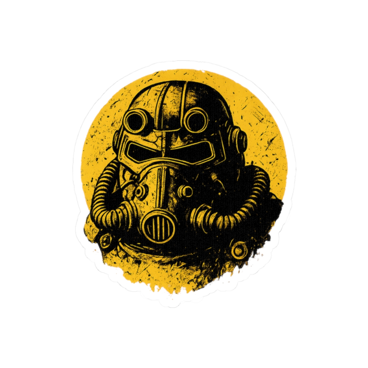 T-45 Power Armor Helmet Sticker | Bold Fallout Vinyl Decal - alternate angle 3, merchandise