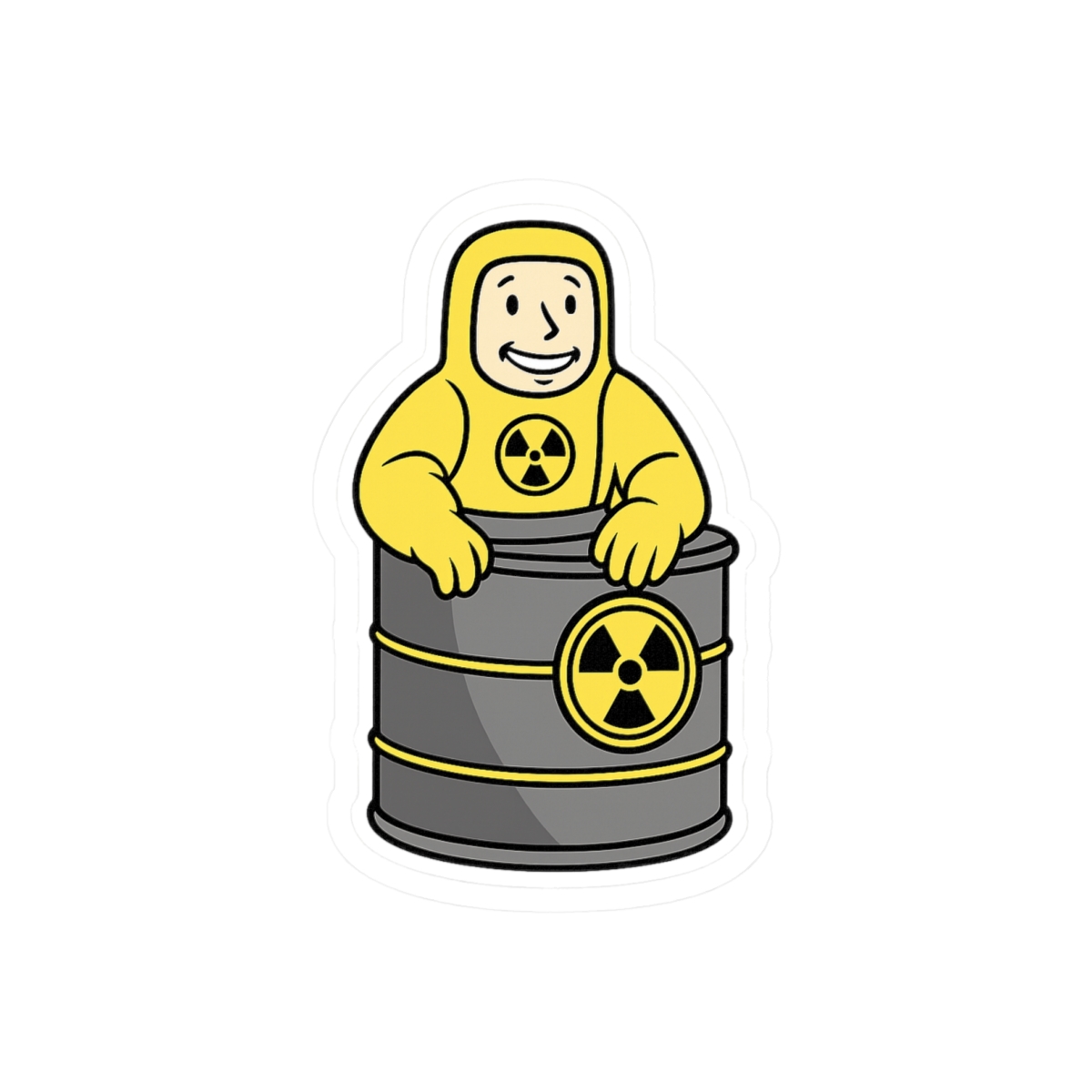 Radiation Vault Boy Funny Fallout Sticker