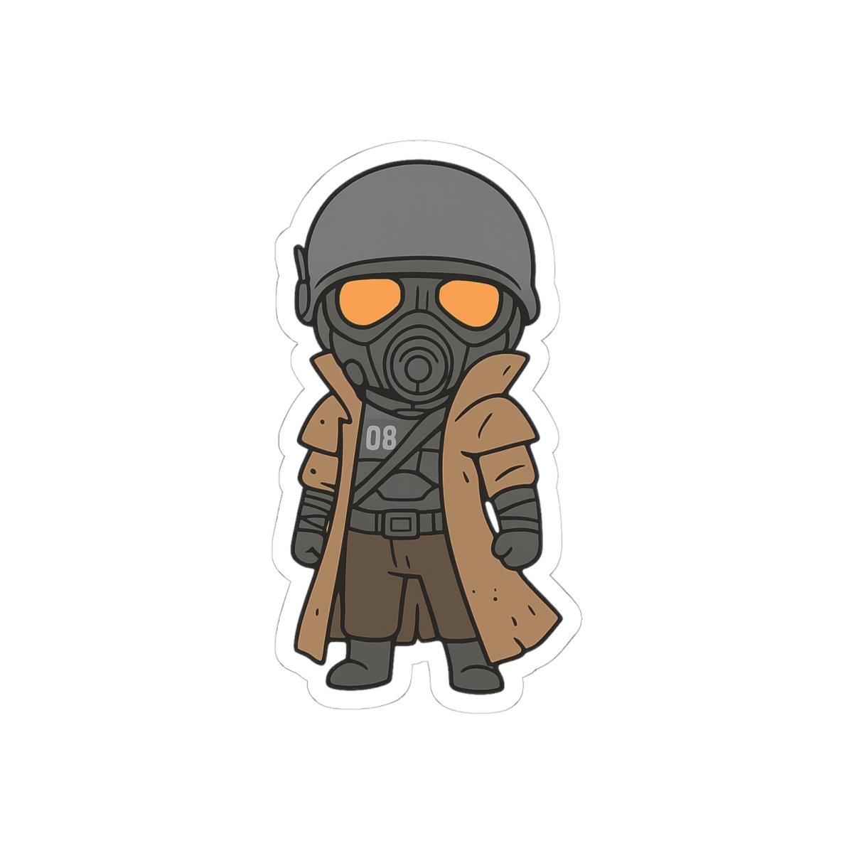 Chibi Veteran Ranger Sticker | Cute Fallout Decal