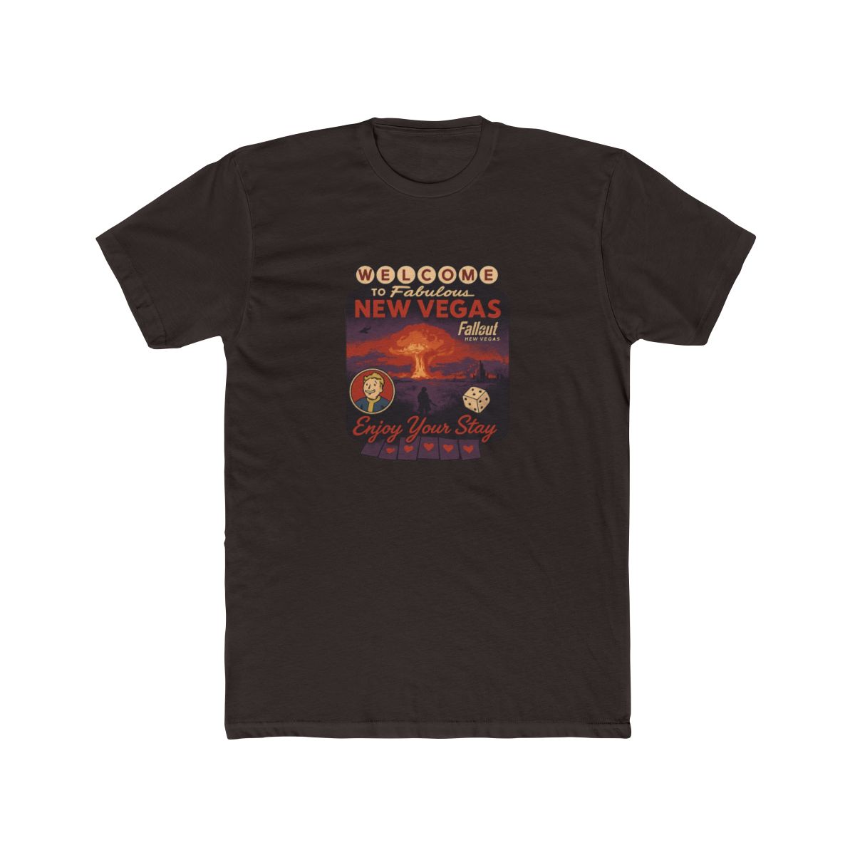 Fabulous New Vegas Welcome | Fallout Shirt, Retro Gamer Tee, Wasteland Gift - alternate angle 2, merchandise