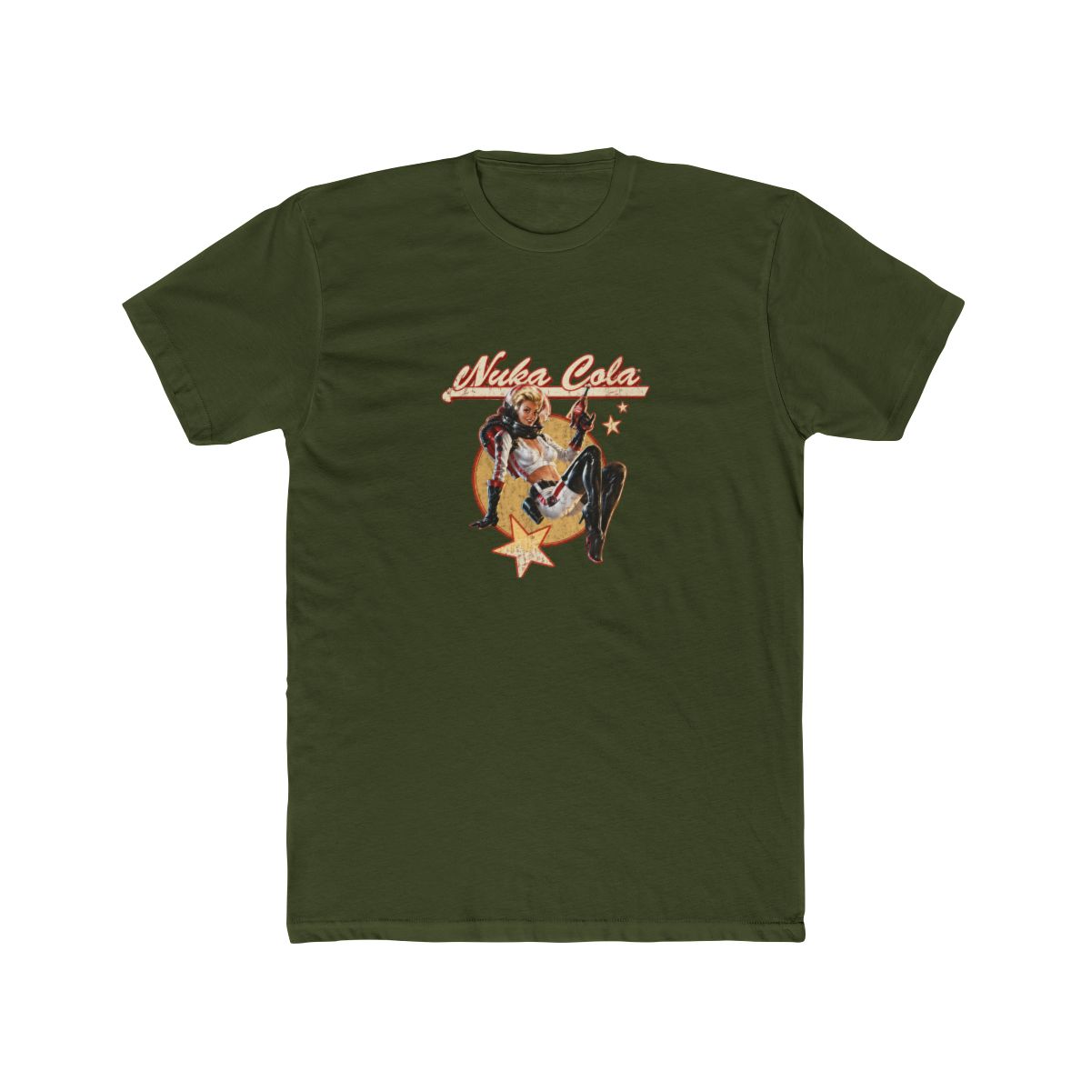 Fallout Video Game Retro Nuka Cola Ad T Shirt - alternate angle 5, merchandise