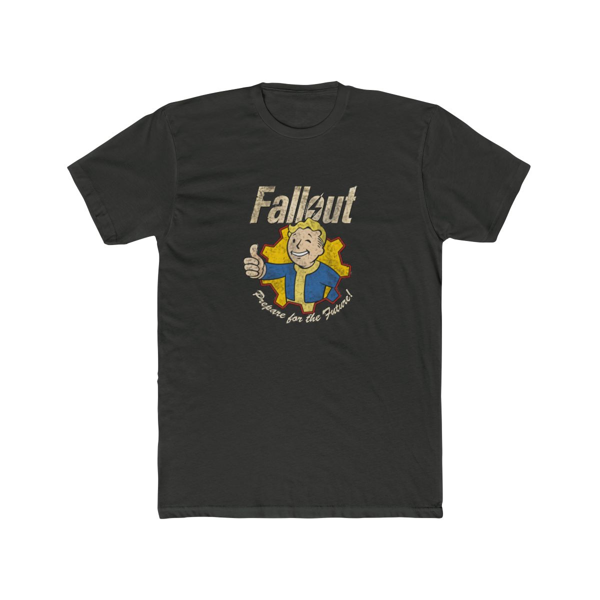 Fallout Video Game Prepare for The Future Vault Boy T Shirt - alternate angle 5, merchandise
