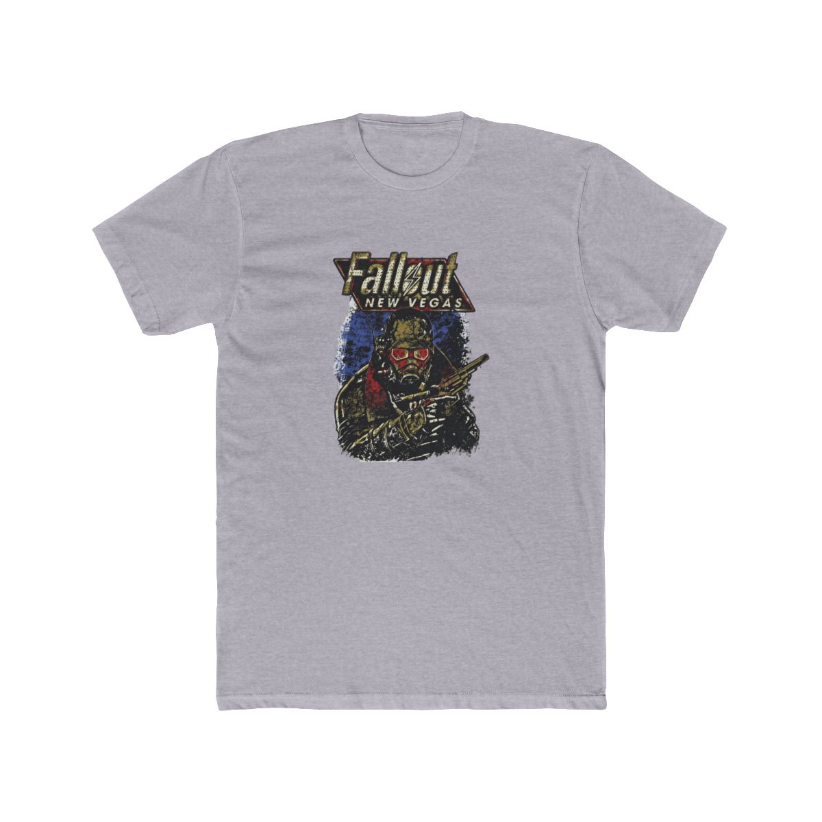 Fallout New Vegas Ranger Vintage Distressed Video Game T Shirt - alternate angle 3, merchandise