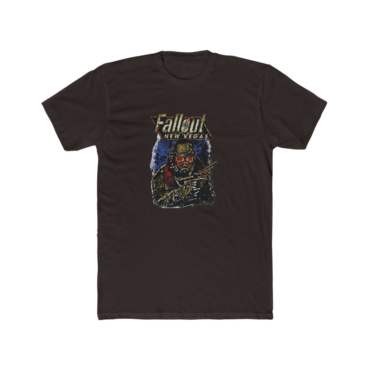 Fallout New Vegas Ranger Vintage Distressed Video Game T Shirt - alternate angle 2, merchandise