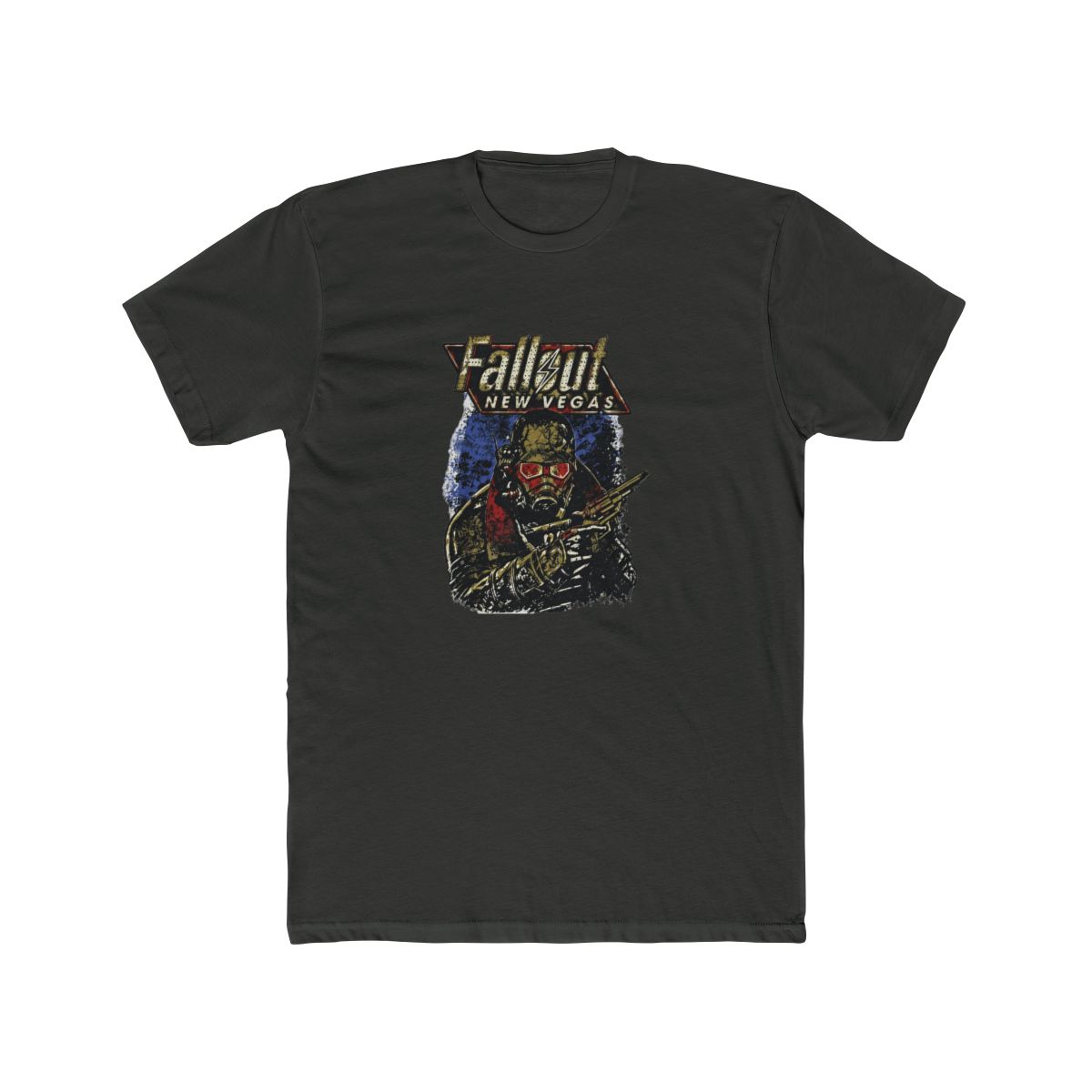 Fallout New Vegas Ranger Vintage Distressed Video Game T Shirt - alternate angle 5, merchandise
