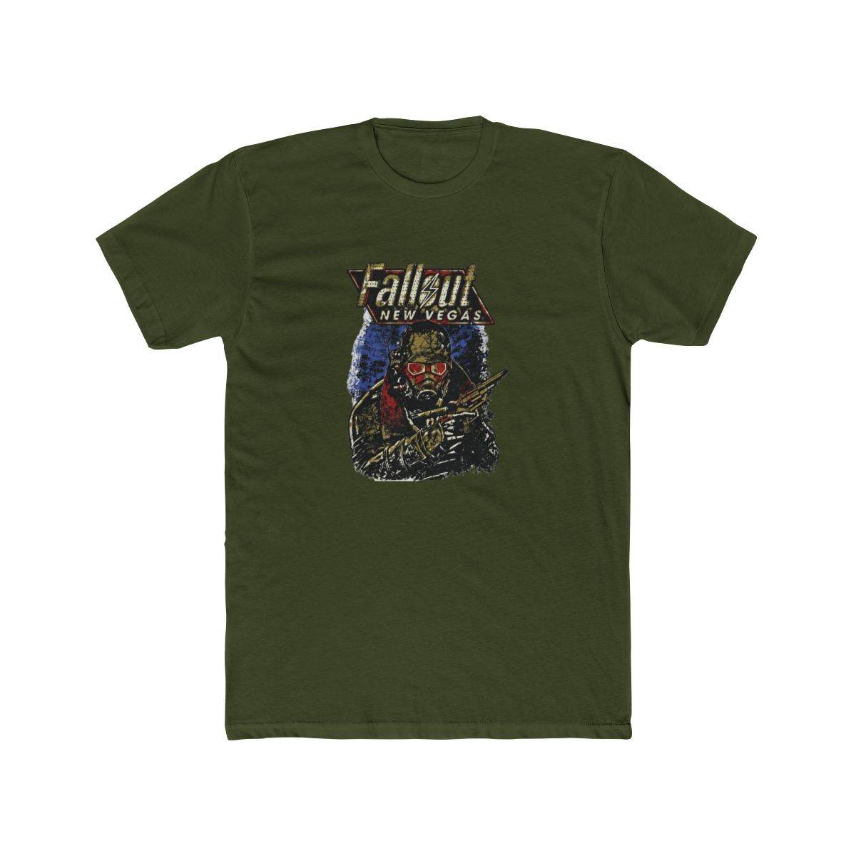 Fallout New Vegas Ranger Vintage Distressed Video Game T Shirt - alternate angle 4, merchandise