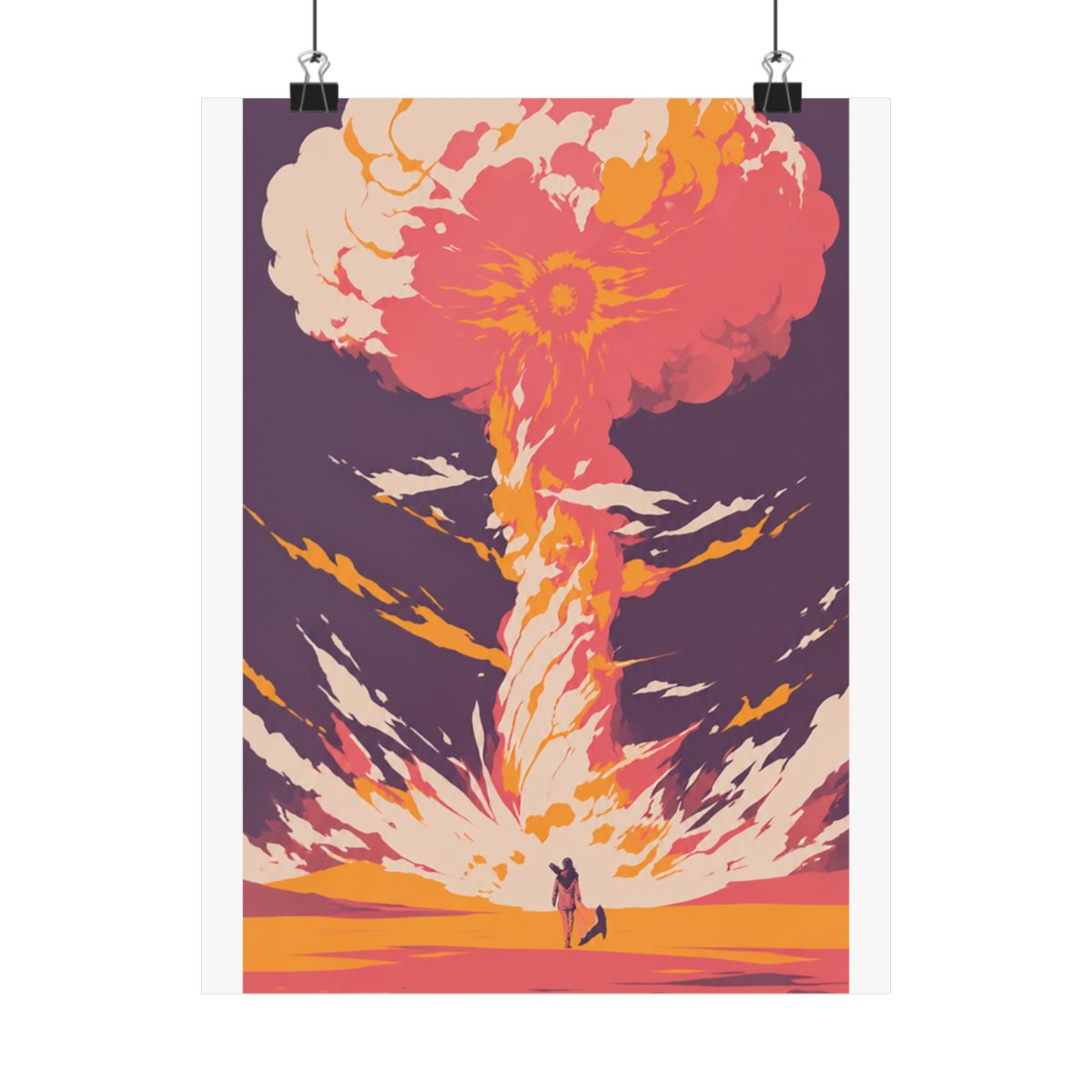 Fallout wasteland landscape art print gaming poster - alternate angle 4, merchandise