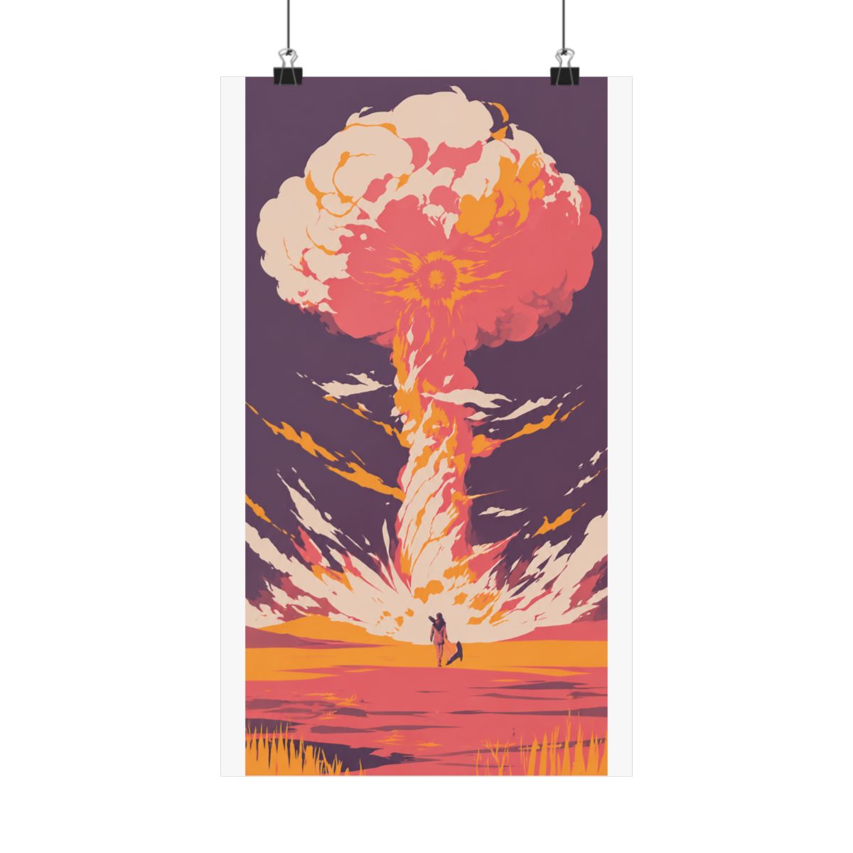 Fallout wasteland landscape art print gaming poster - alternate angle 5, merchandise