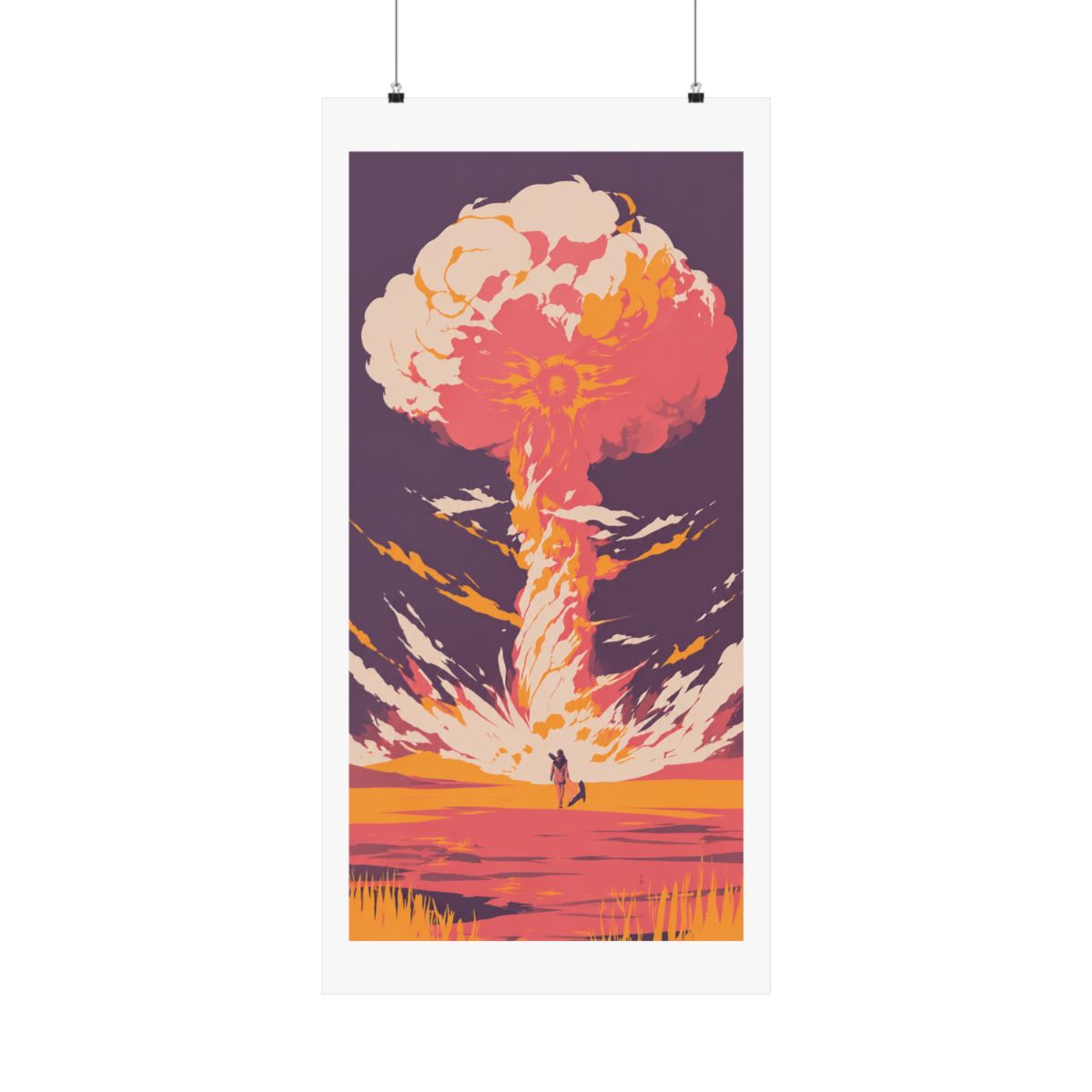 Fallout wasteland landscape art print gaming poster - alternate angle 2, merchandise