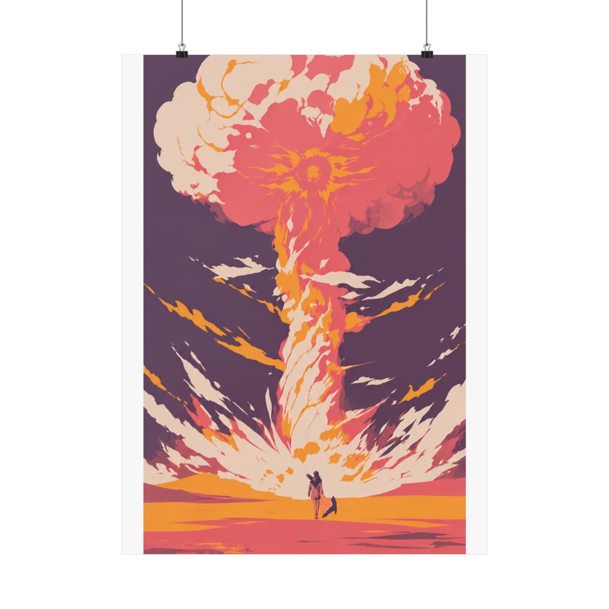 Fallout wasteland landscape art print gaming poster - alternate angle 4, merchandise