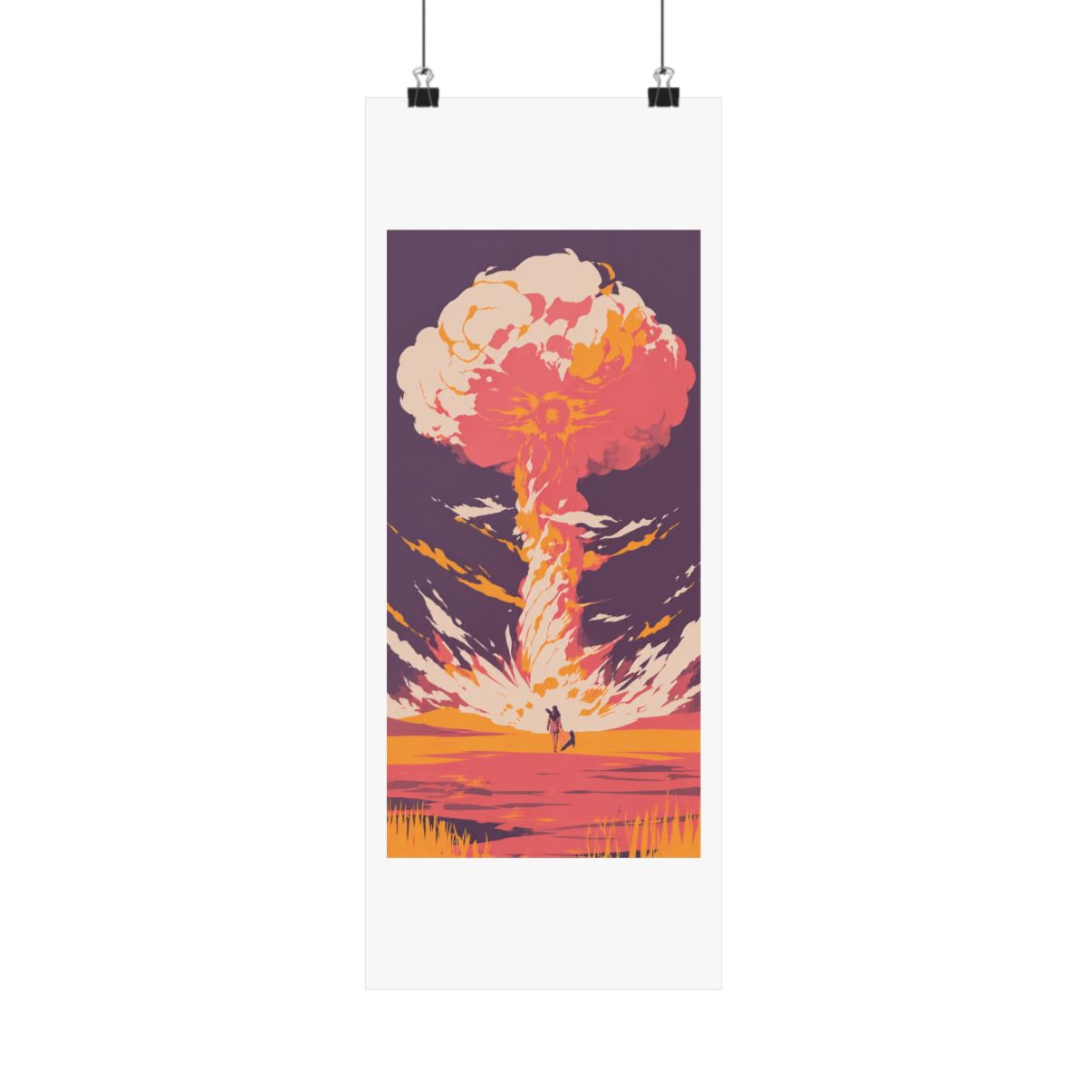 Fallout wasteland landscape art print gaming poster - alternate angle 2, merchandise