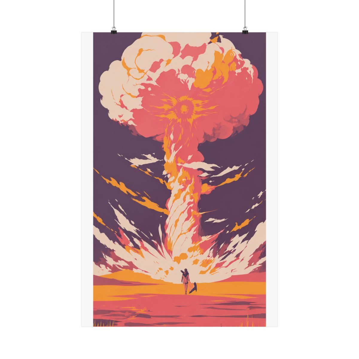 Fallout wasteland landscape art print gaming poster
