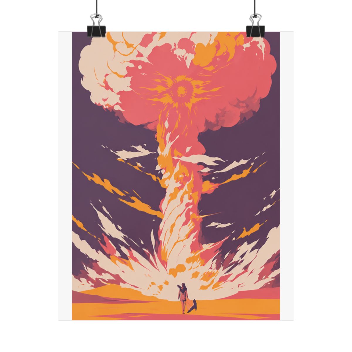 Fallout wasteland landscape art print gaming poster - alternate angle 3, merchandise