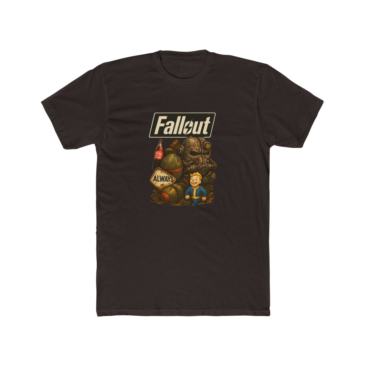 Fallout "T word box colourful" Unisex Tee - alternate angle 2, merchandise