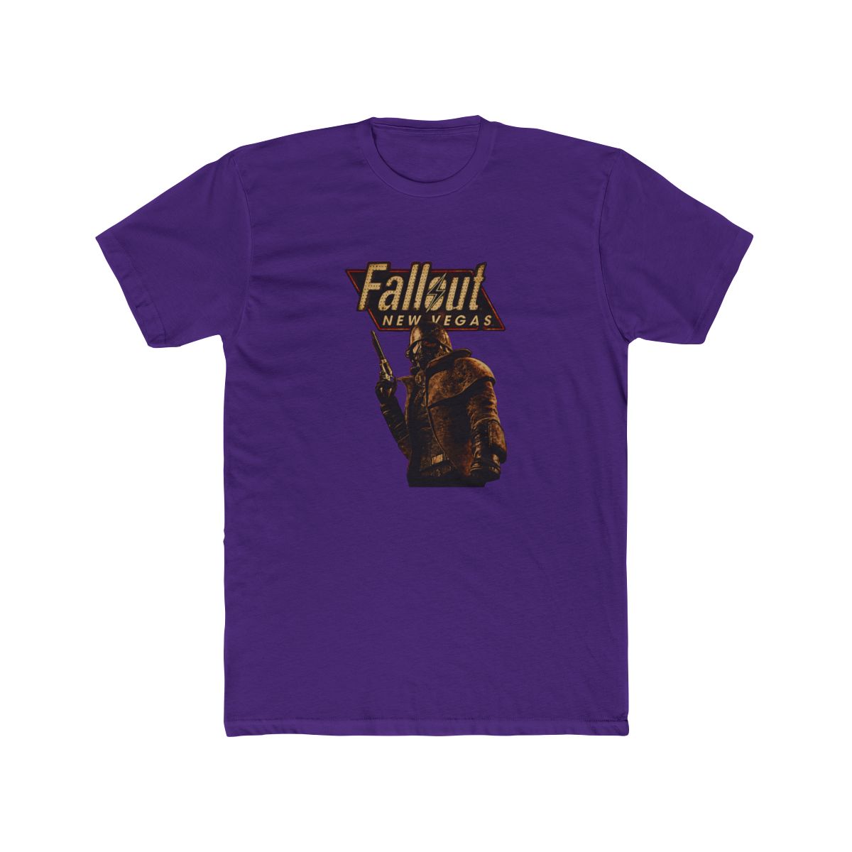 Retro New Vegas T Shirt, Gamer Ghoul Tee - alternate angle 3, merchandise