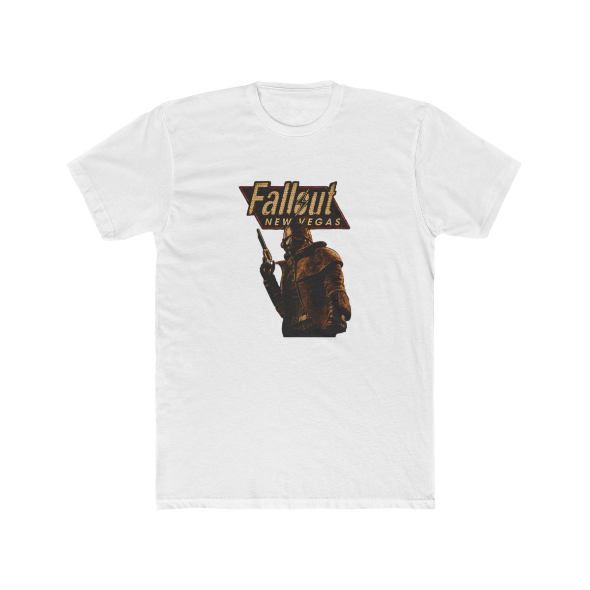 Retro New Vegas T Shirt, Gamer Ghoul Tee - alternate angle 2, merchandise