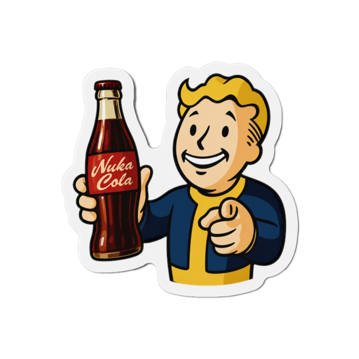Fallout 4 Pip-Boy Nuka Cola Fridge Magnet 7mm Thick Handmade Game Decor Fallout 3 Wasteland Gift Fallout Fan Video Game Merch