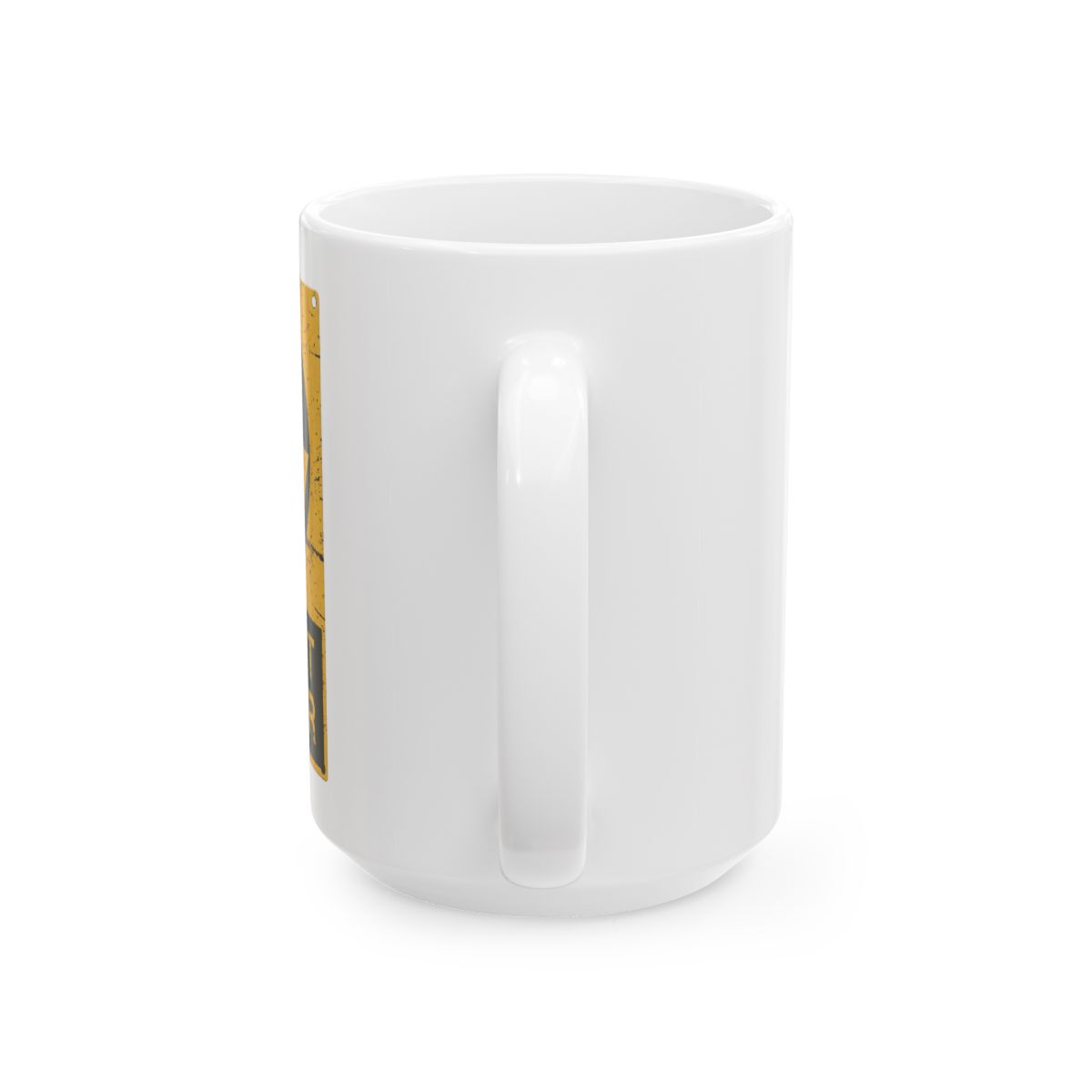 Cold War Civil Defense Fallout Shelter Sign Mug - alternate angle 5, merchandise