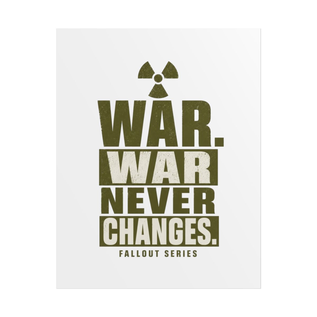 Fallout "War. War Never Changes." Poster - alternate angle 1, merchandise
