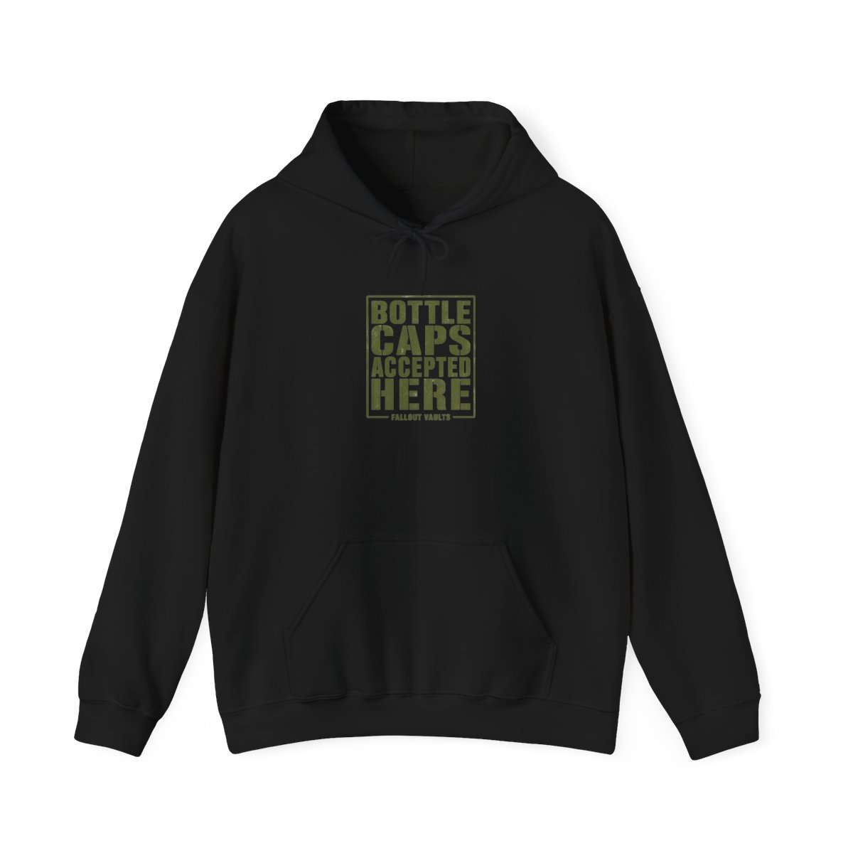Fallout "Bottle Caps Accepted Here" Hoodie - alternate angle 2, merchandise