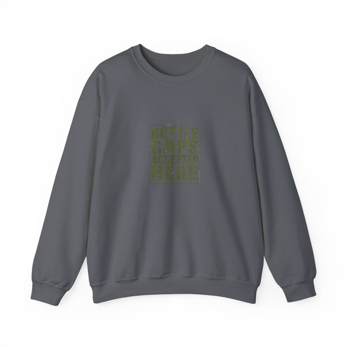 Fallout "Bottle Caps Accepted Here" Crewneck - alternate angle 5, merchandise