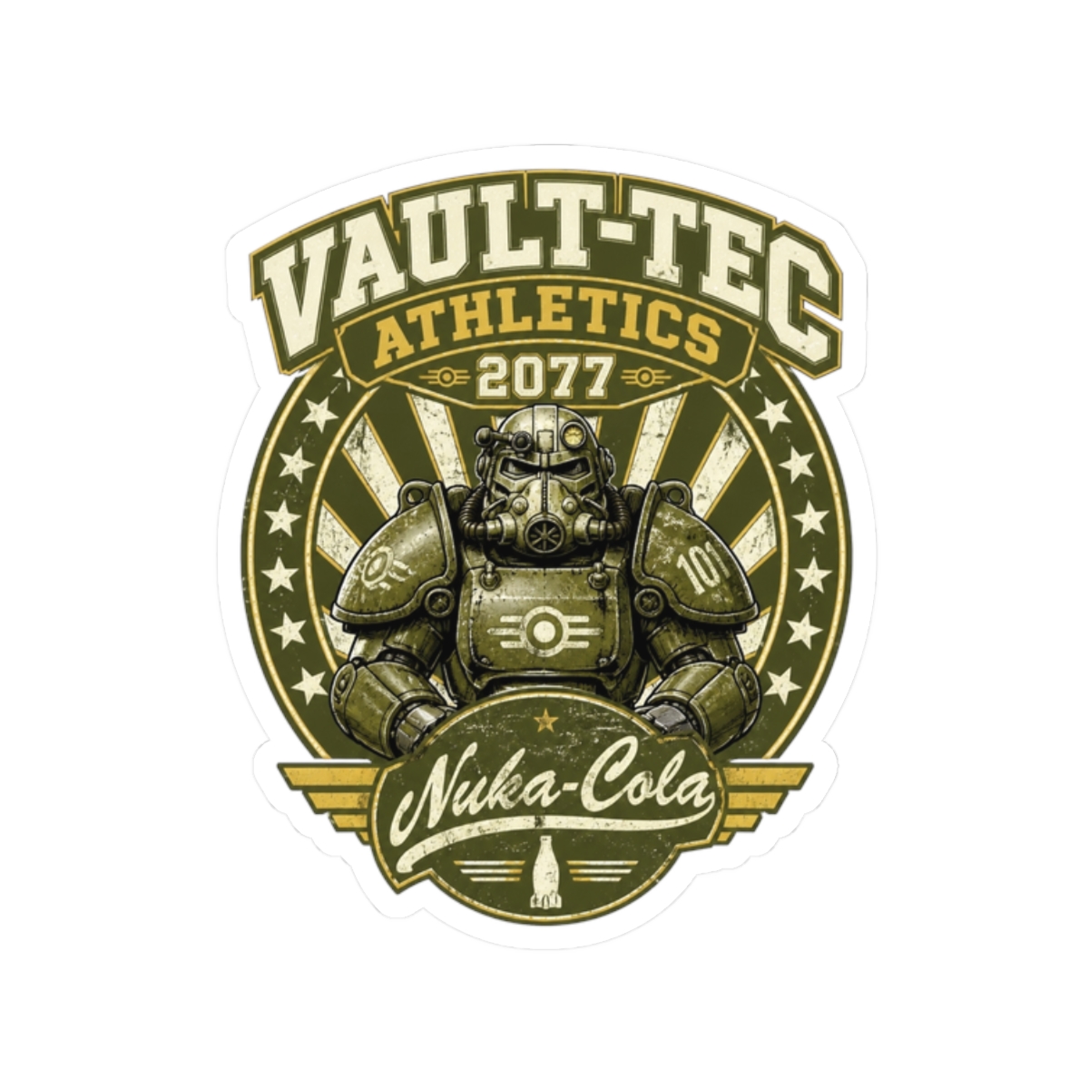 Fallout "Vault-Tec Athletics 2077" Sticker - Official Stickers merchandise