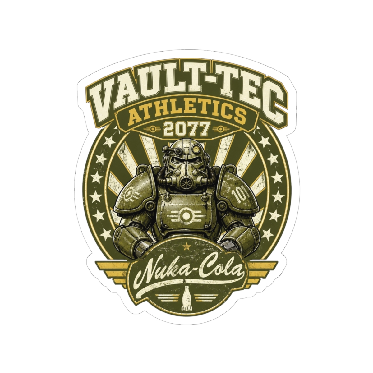 Fallout "Vault-Tec Athletics 2077" Sticker - Official Stickers merchandise