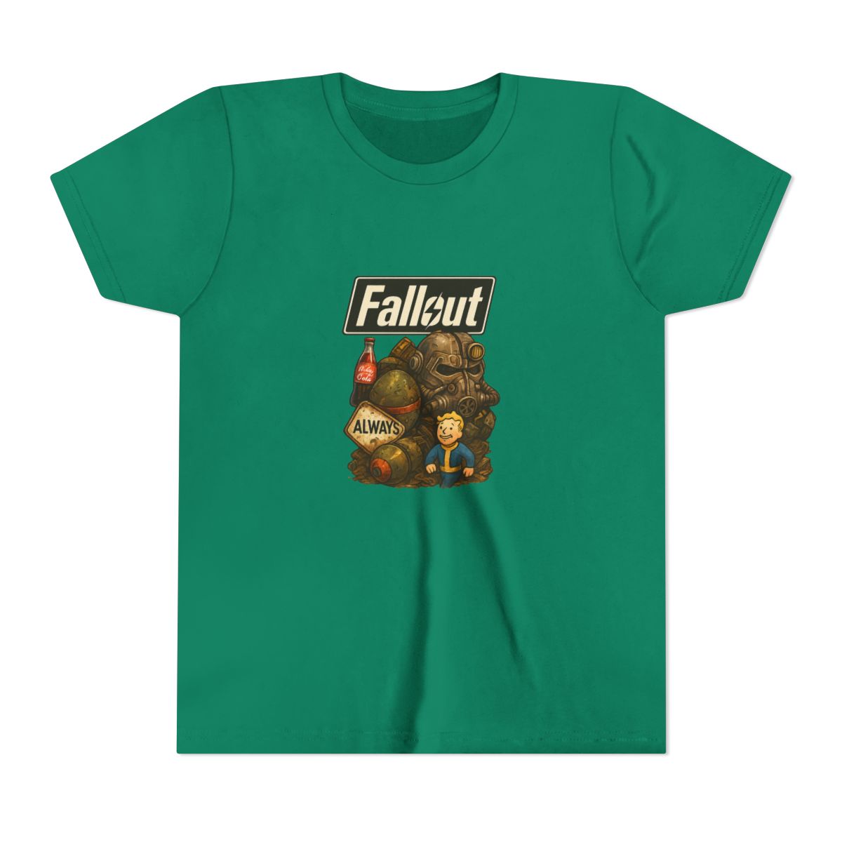 Fallout "T word box colourful" Kids Tee - alternate angle 2, merchandise