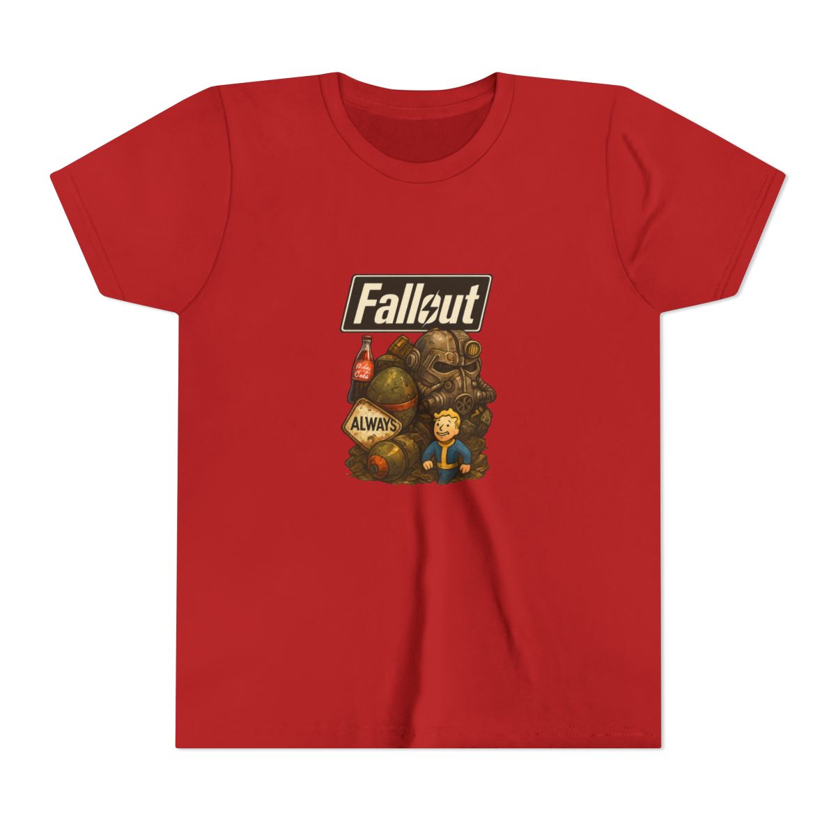 Fallout "T word box colourful" Kids Tee - alternate angle 5, merchandise