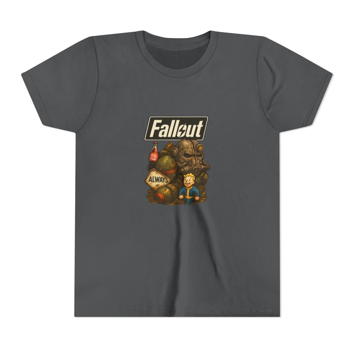 Fallout "T word box colourful" Kids Tee - alternate angle 4, merchandise