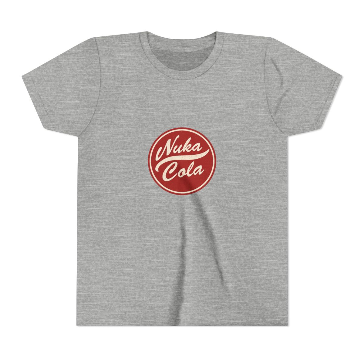 Distressed Nuka Cola Logo | Fallout Kids Tee, Nuka Cola Shirt, Gamer Gift - alternate angle 3, merchandise