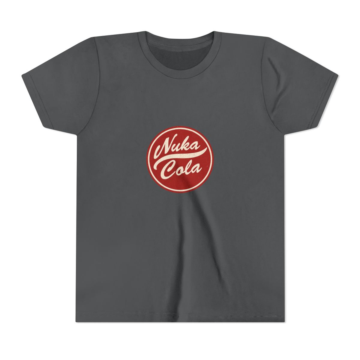 Distressed Nuka Cola Logo | Fallout Kids Tee, Nuka Cola Shirt, Gamer Gift - alternate angle 5, merchandise