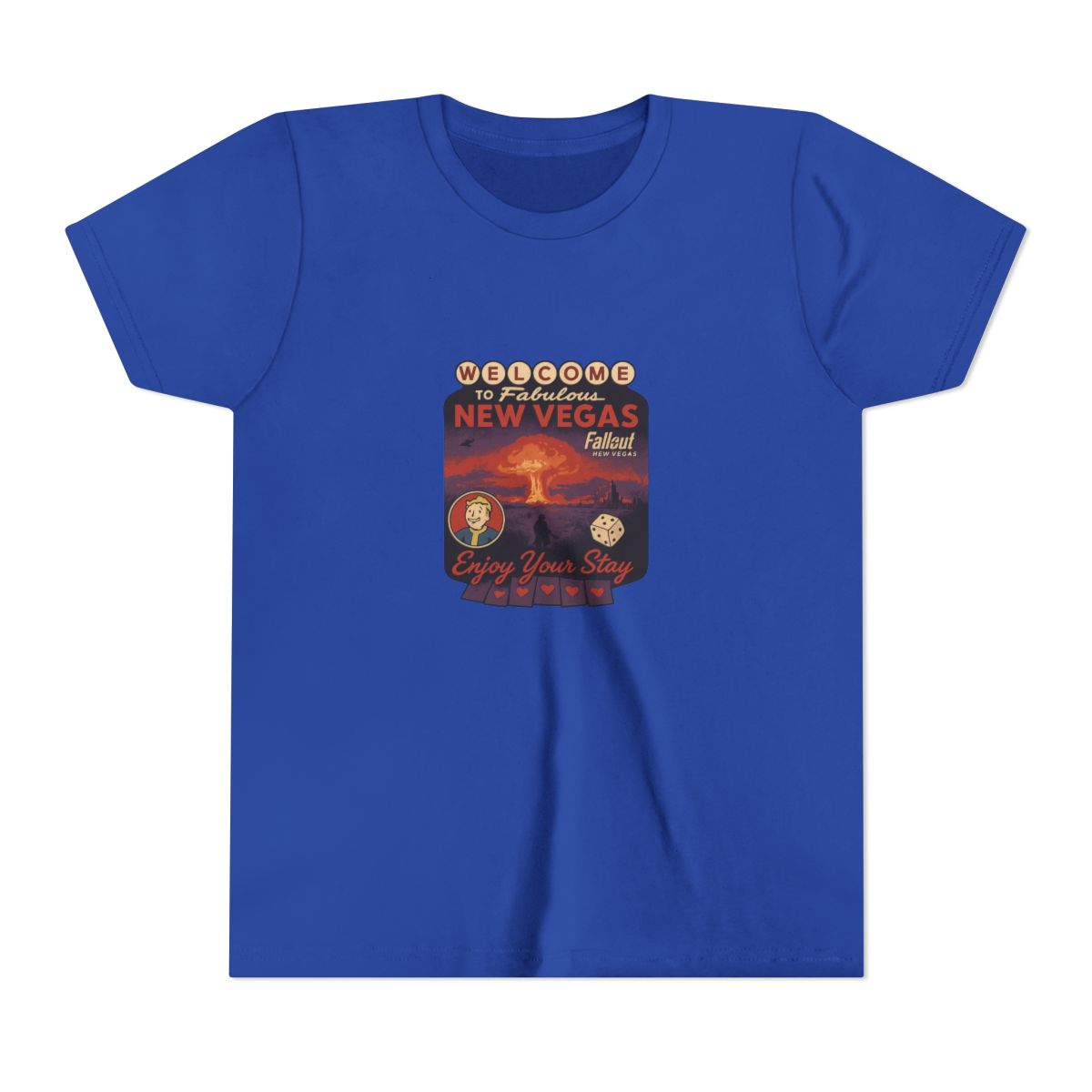 Fabulous New Vegas Welcome | Fallout Shirt, Retro Gamer Kids Tee, Wasteland Gift - alternate angle 3, merchandise