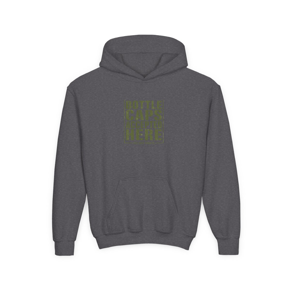 Fallout "Bottle Caps Accepted Here" Kids Hoodie - alternate angle 4, merchandise