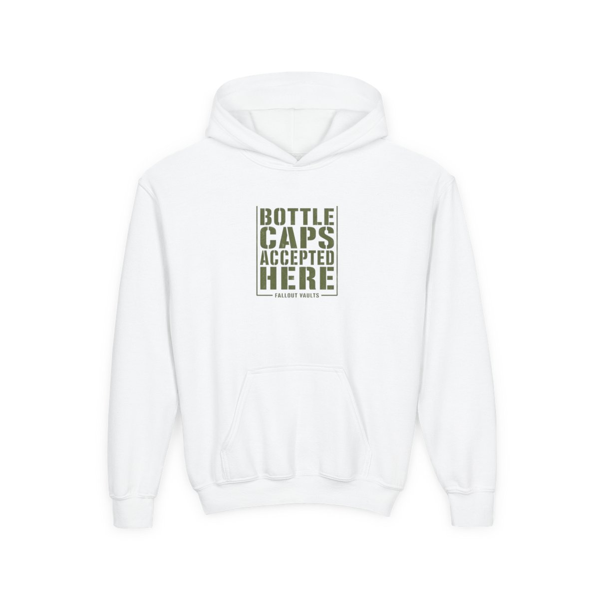 Fallout "Bottle Caps Accepted Here" Kids Hoodie
