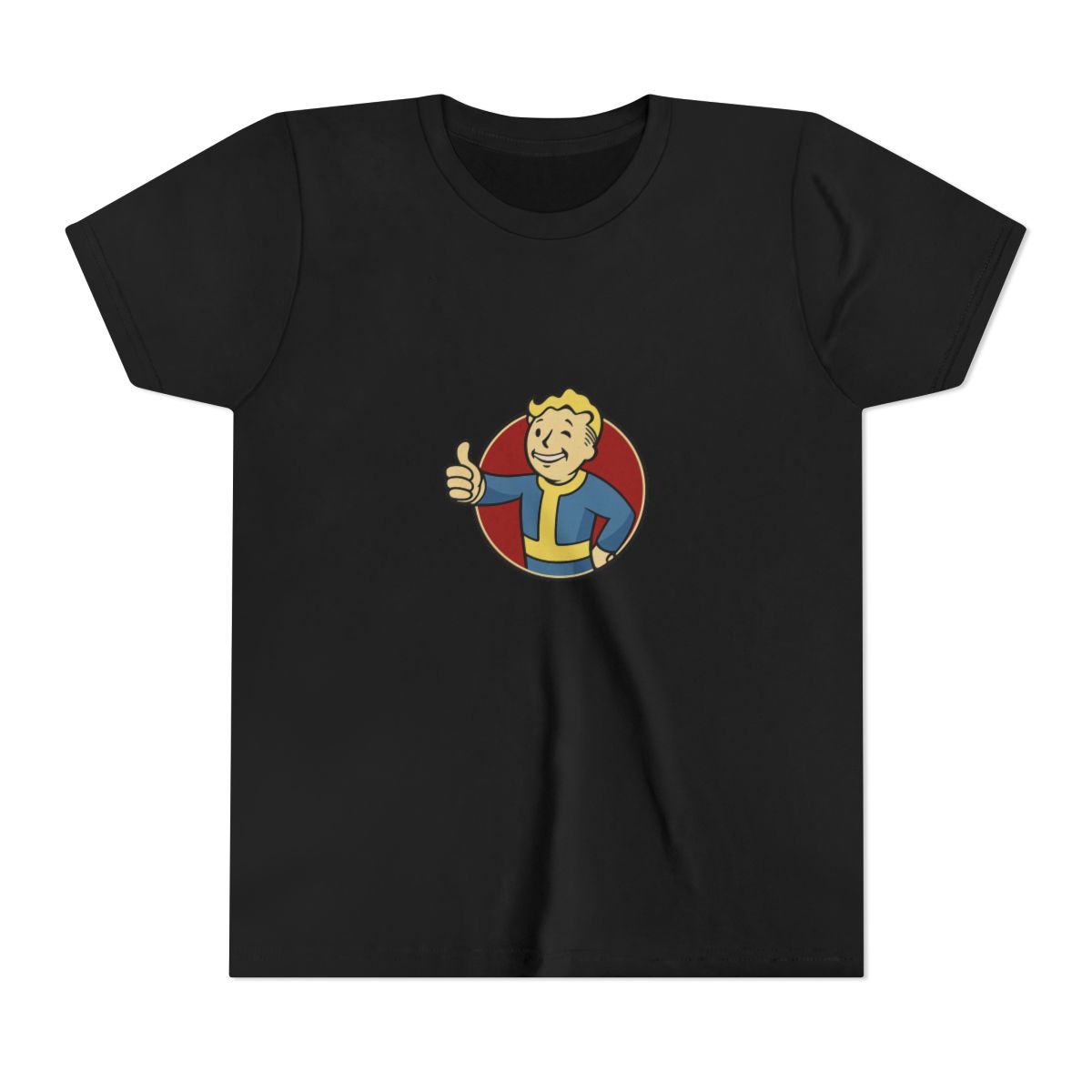 Fallout Vault Boy Retro Wasteland Kids T-Shirt - alternate angle 3, merchandise