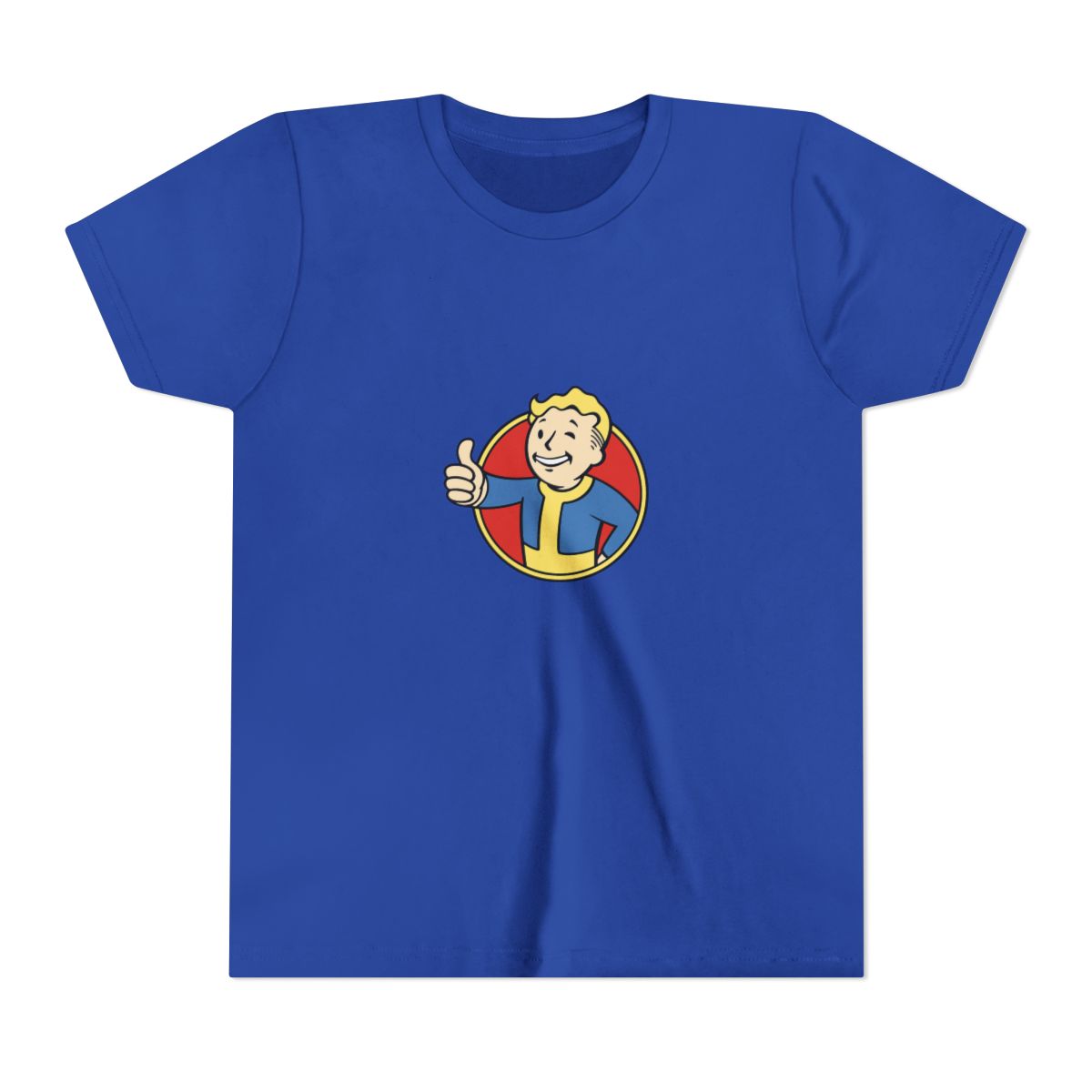 Fallout Vault Boy Thumbs-Up Kids T-Shirt - alternate angle 5, merchandise