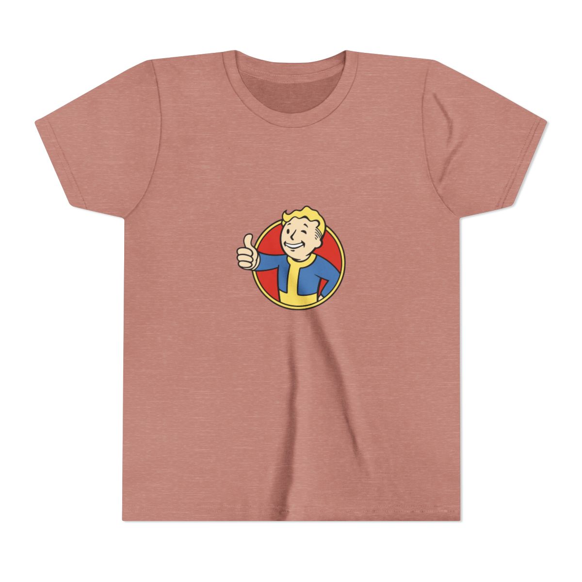 Fallout Vault Boy Thumbs-Up Kids T-Shirt - alternate angle 3, merchandise