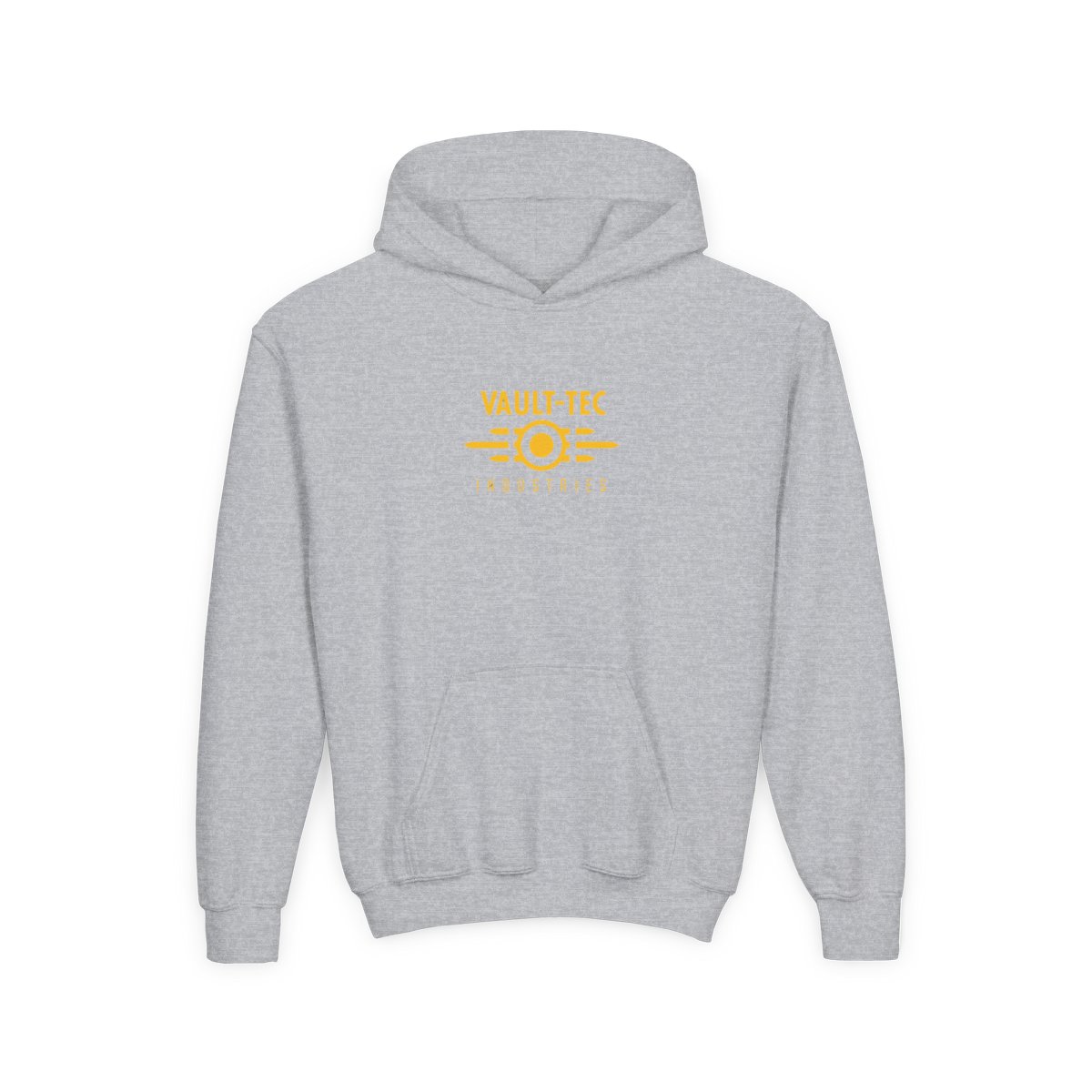 Fallout Vault-Tec Yellow Logo Kids Hoodie - Customisable - alternate angle 2, merchandise