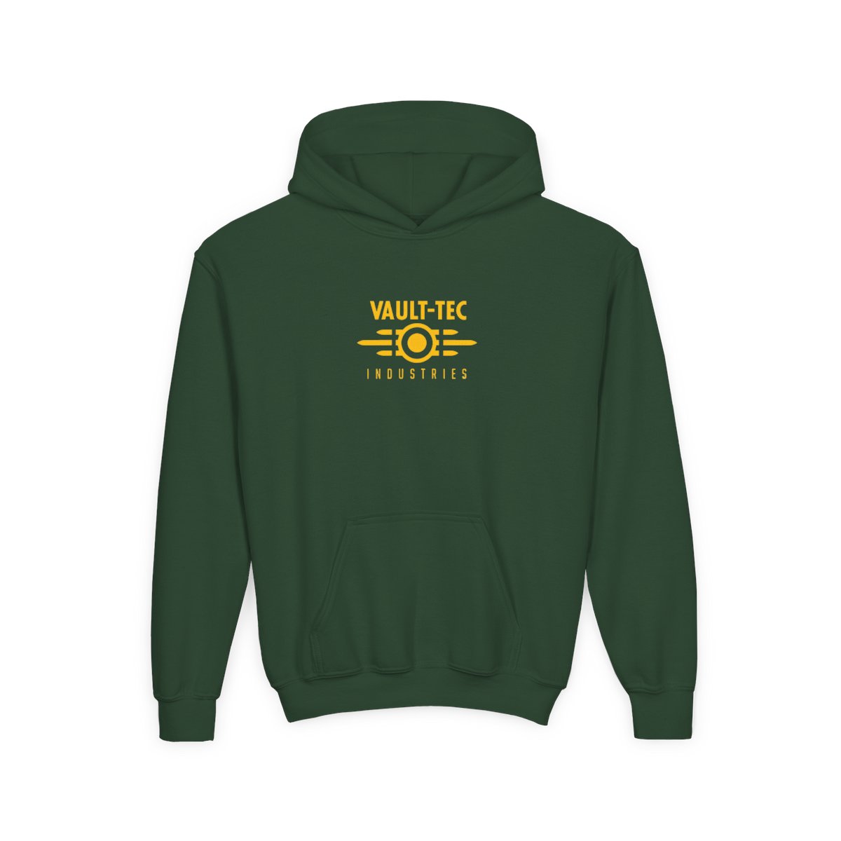 Fallout Vault-Tec Yellow Logo Kids Hoodie - Customisable - alternate angle 3, merchandise