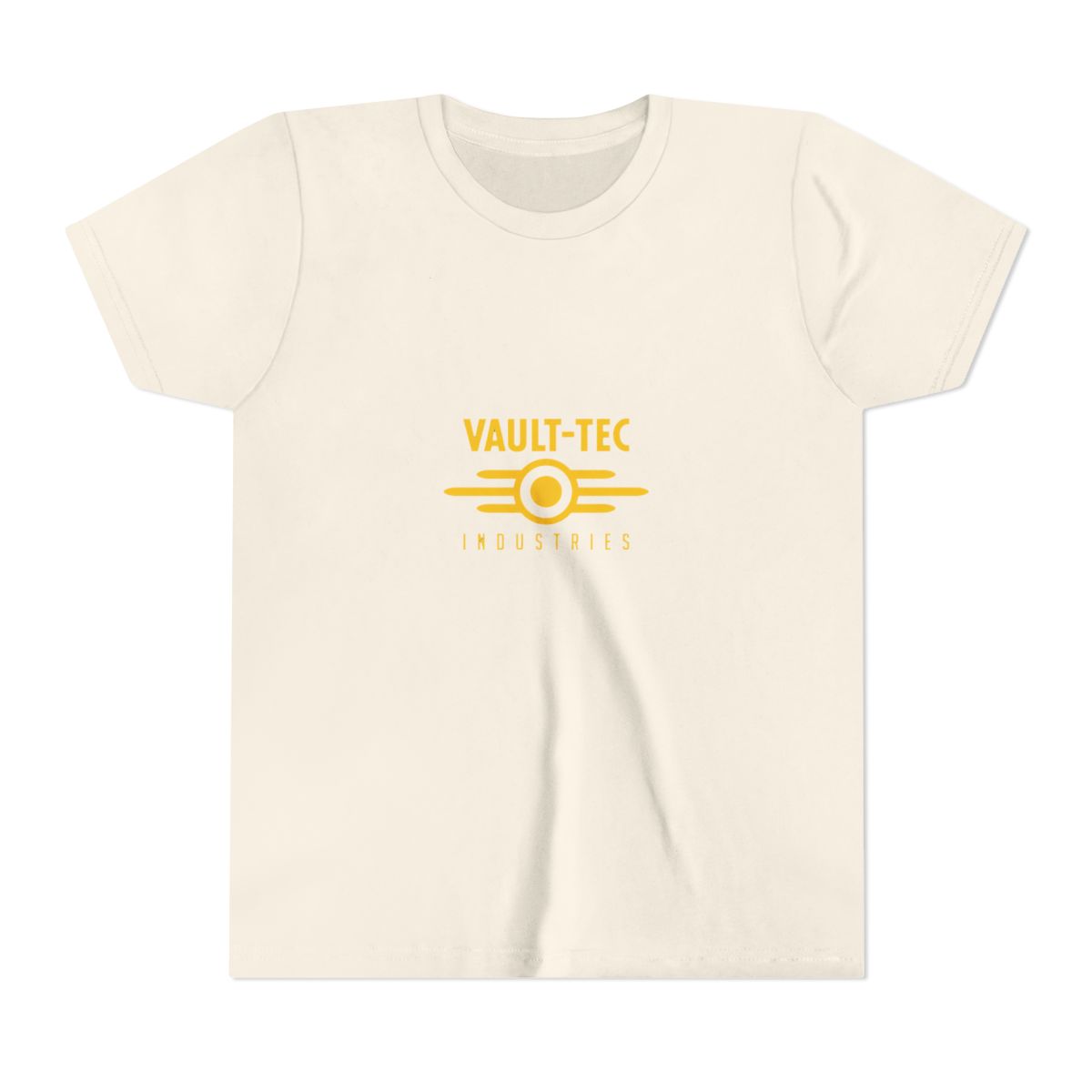 Fallout Vault-Tec Yellow Logo Ladies Kids T Shirt - Customisable - alternate angle 3, merchandise