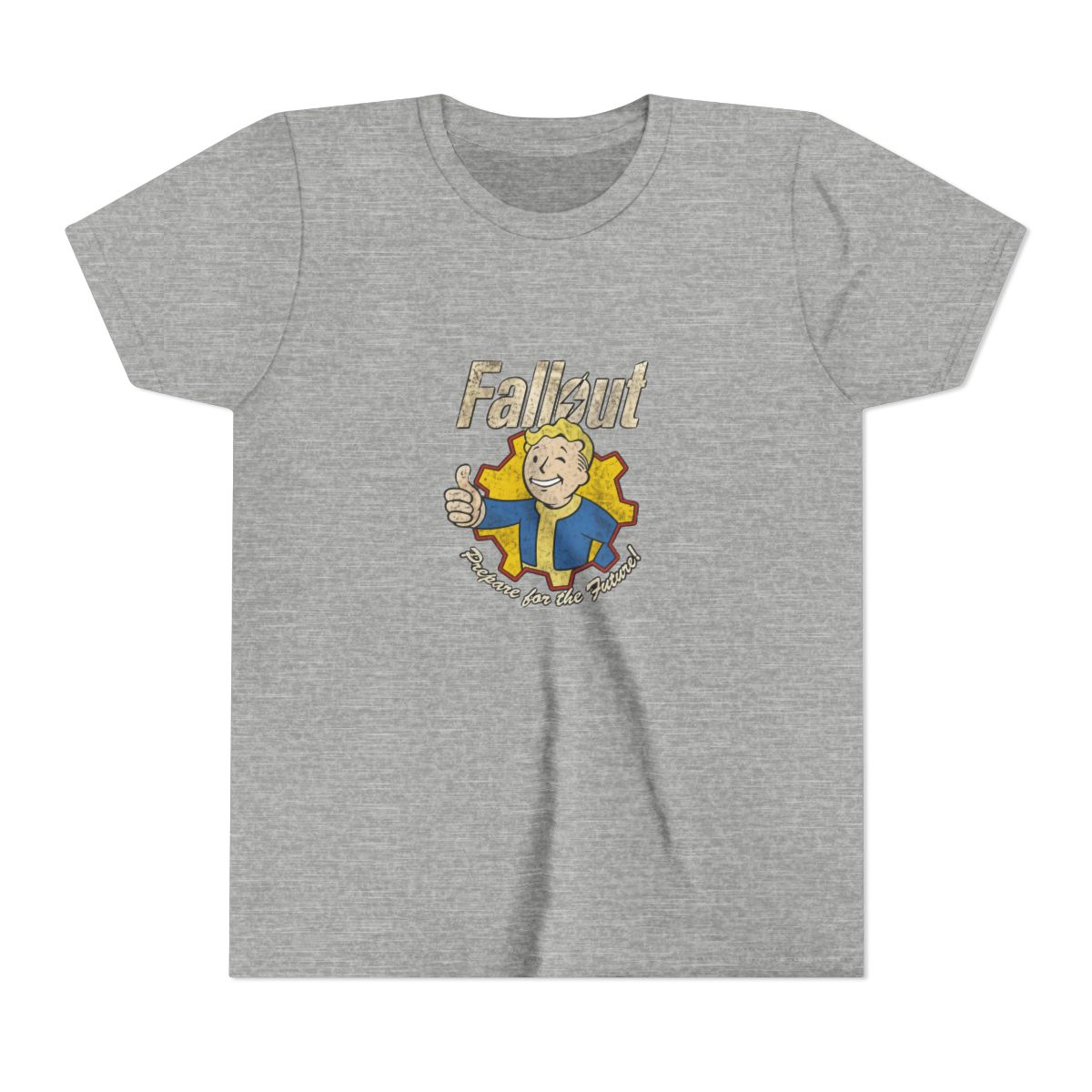 Fallout Video Game Prepare for The Future Vault Boy Kids T Shirt - alternate angle 3, merchandise