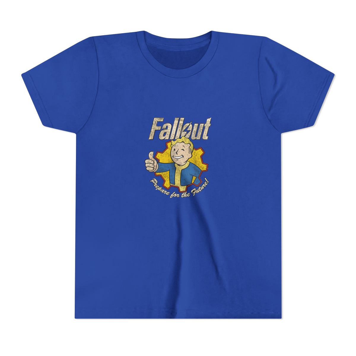 Fallout Video Game Prepare for The Future Vault Boy Kids T Shirt - alternate angle 4, merchandise