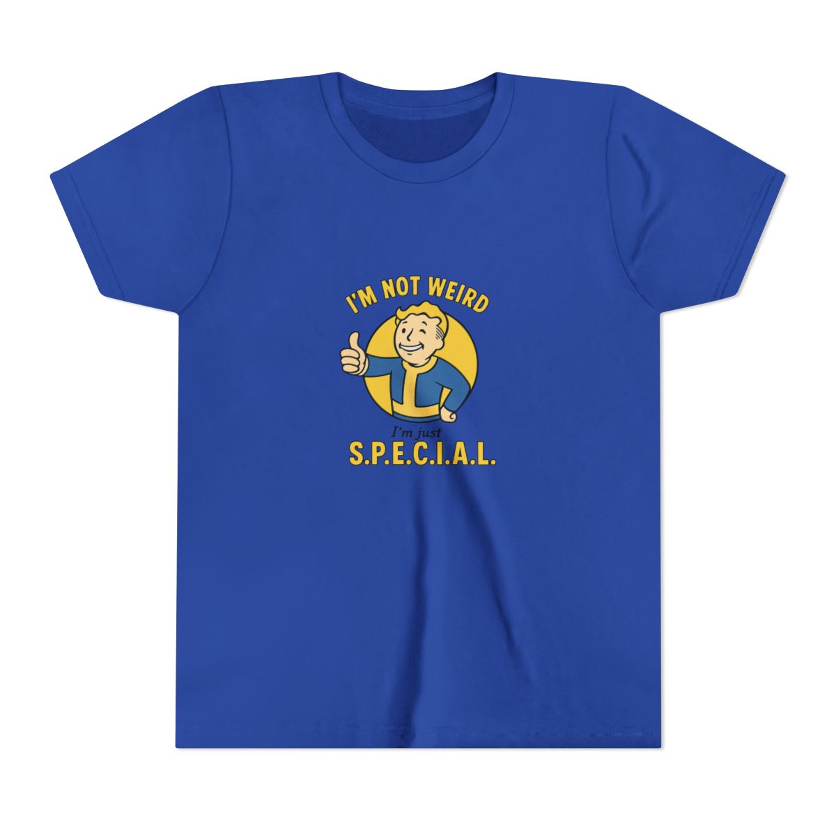 SPECIAL Vault Boy Thumbs Up | Fallout Fan Tee, S.P.E.C.I.A.L Shirt, Gamer Gift (Kids) - alternate angle 4, merchandise